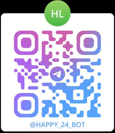 Telegram QR — Happy 24 bot @happy_24_bot